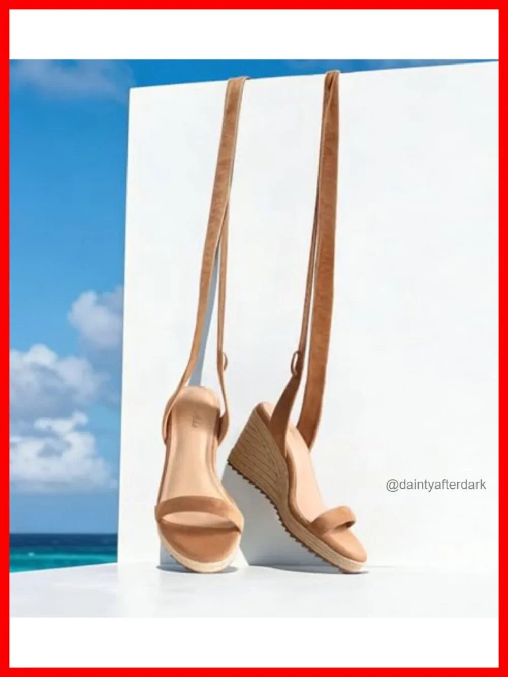 Lightweight Jute Wrap Espadrille Wedge Sandals with Ankle Strap